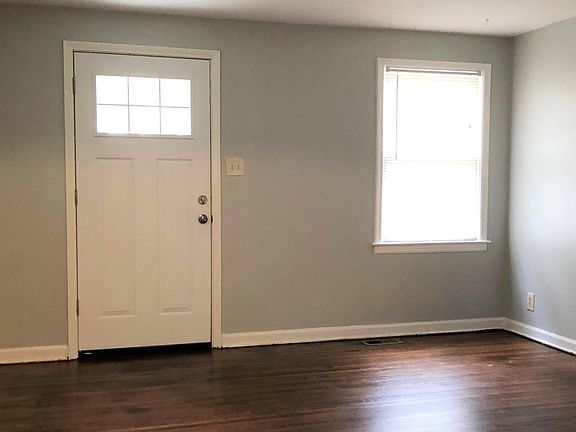 Living room with hardwood floor