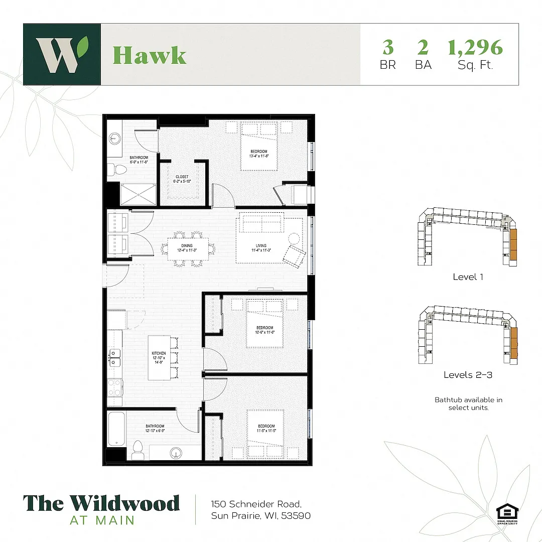 Floor plan Hawk 50%