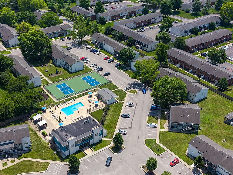 Aerial view of the community