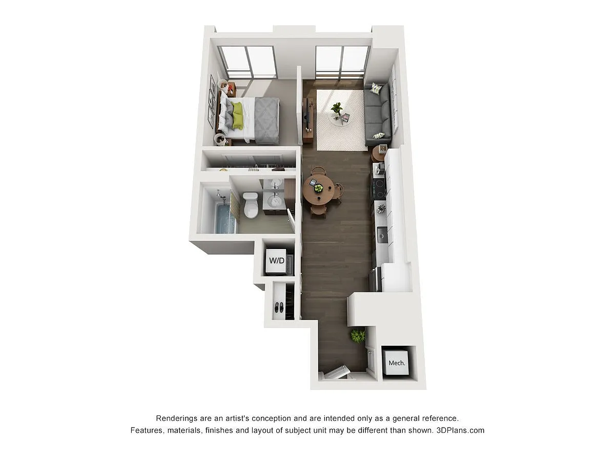 Floor plan 1x1 JR