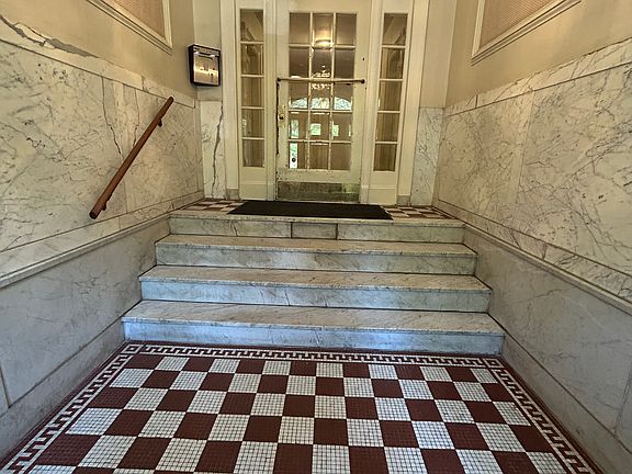 Front foyer in the building where mailboxes are located