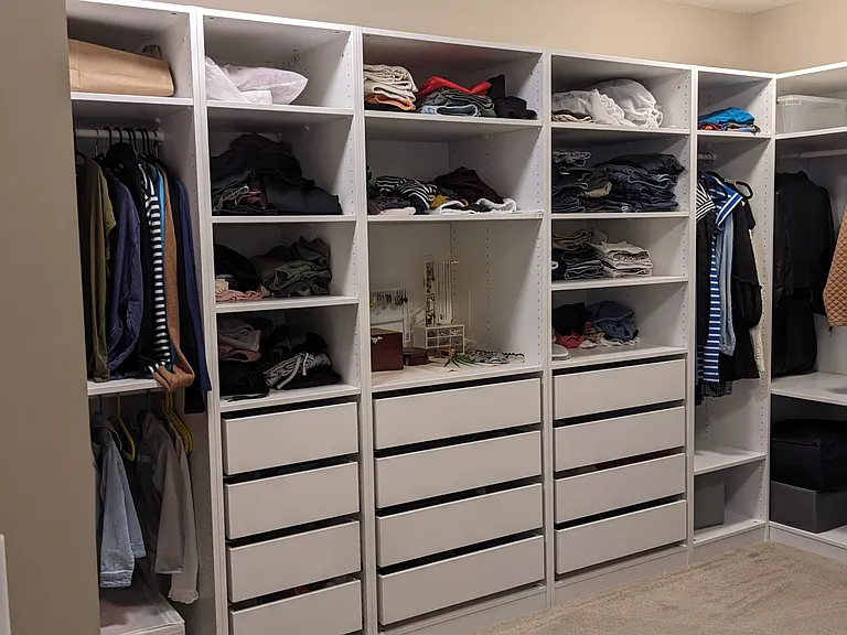master bedroom walk in closet
