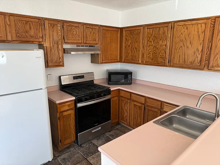 Kitchen with gas range