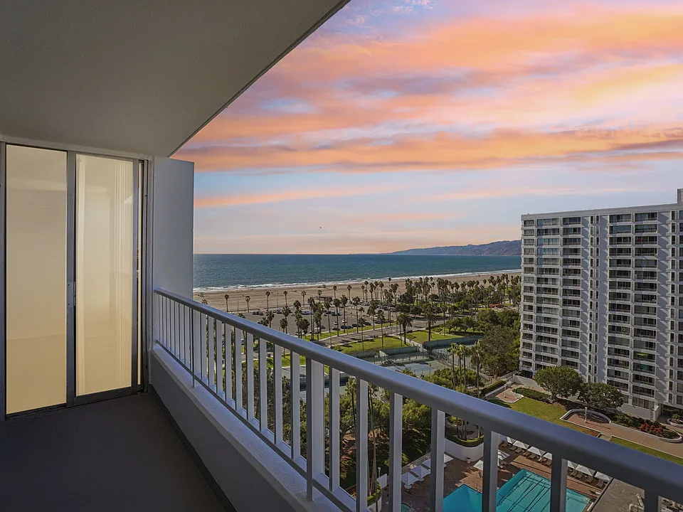 Sunset over the ocean