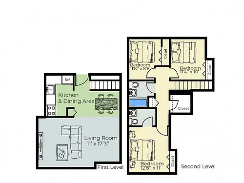 Floor plan 3 Bedroom