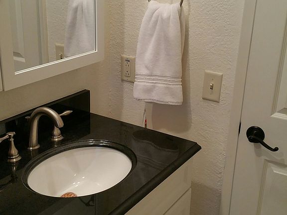 Granite bathroom counter tops, for his/her sinks in the Jack