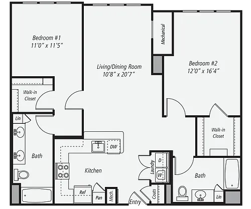 Floor plan B2b-1174