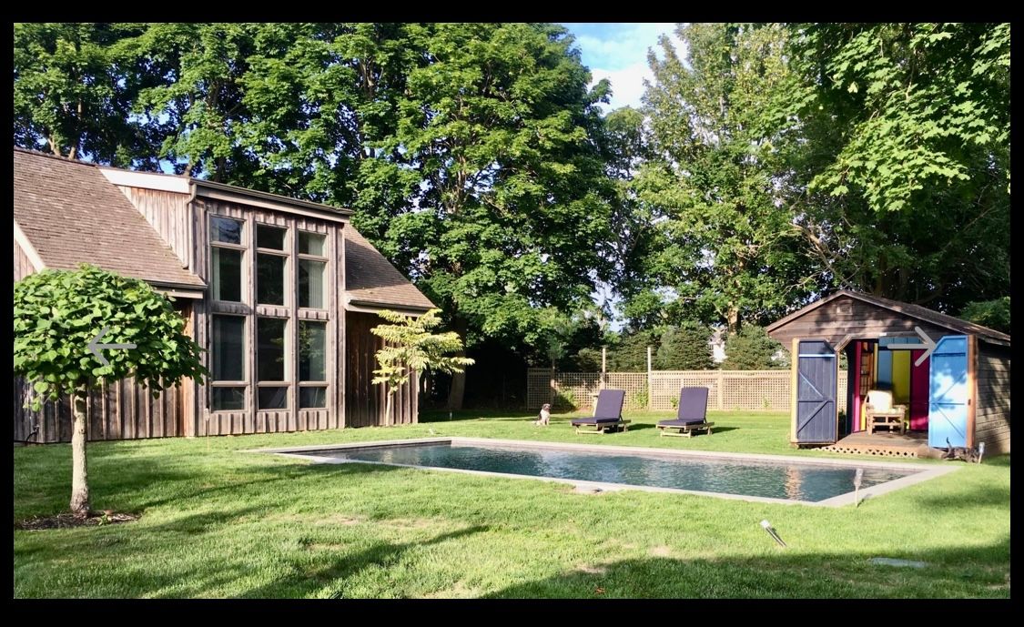  Barn Facade with Pool