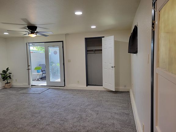 main room and front door, closet on right.
