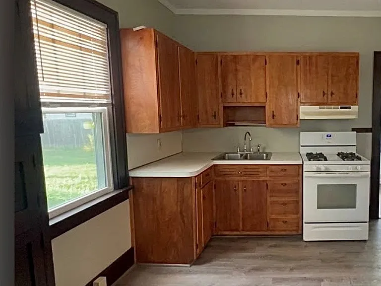 kitchen and 1/2 bath