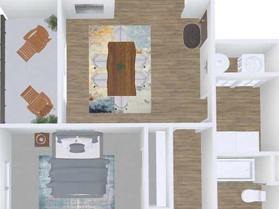 2x2 Corner 2D Floorplan 2x2 Corner 2D Floorplan