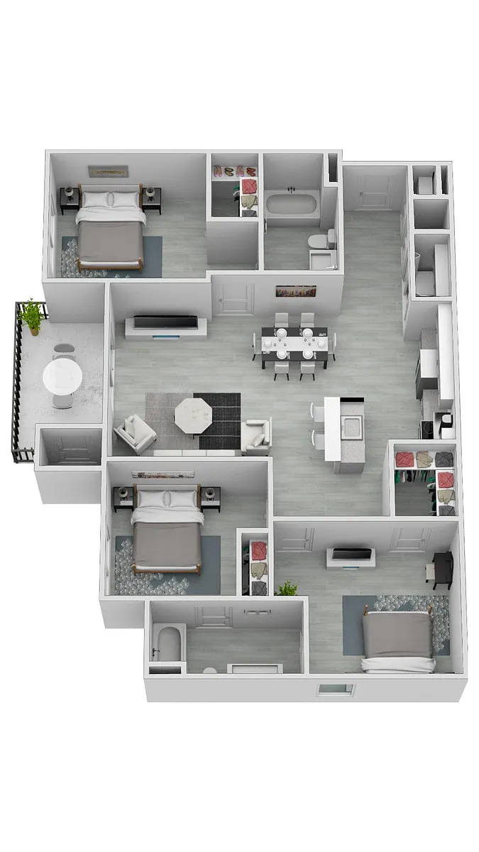 Floor plan 3 Bedroom