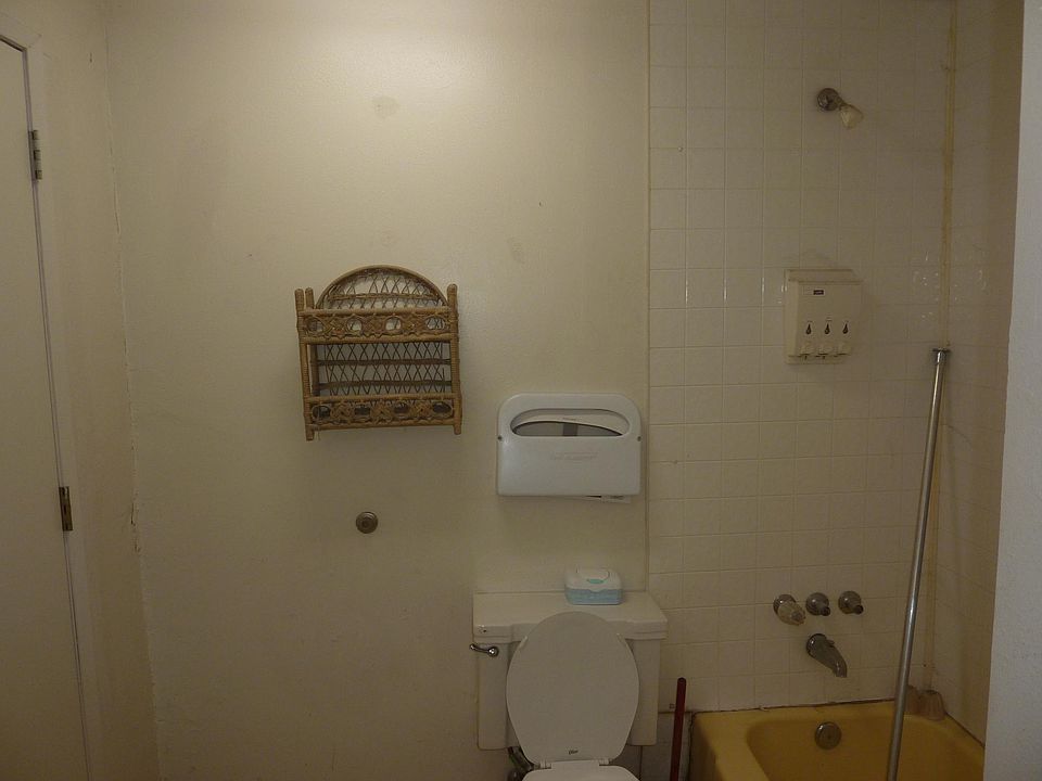 Bathroom toilet tub area