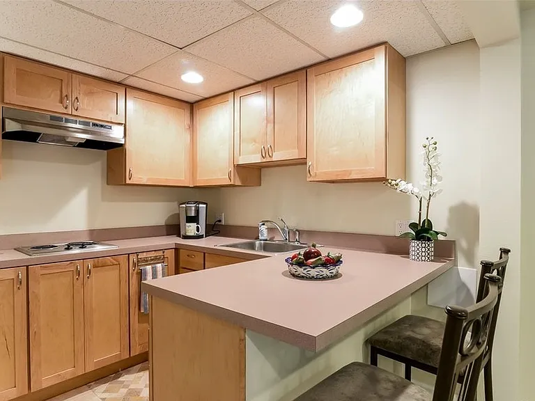 small kitchen with cooktop in MIL unit