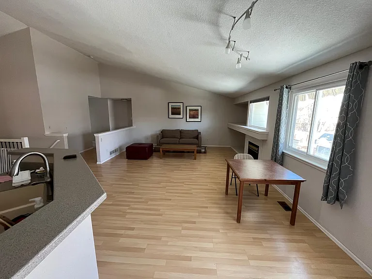 Family room and breakfast nook.