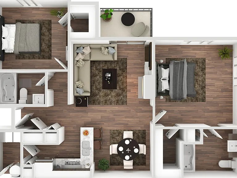 2 Bedroom | 2 Bath | 1124 SF (Attached Garage Available) 2 Bedroom | 2 Bath | 1124 SF (Attached Garage Available)