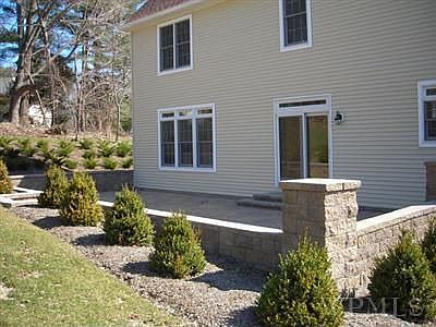 Hill of plantings in background