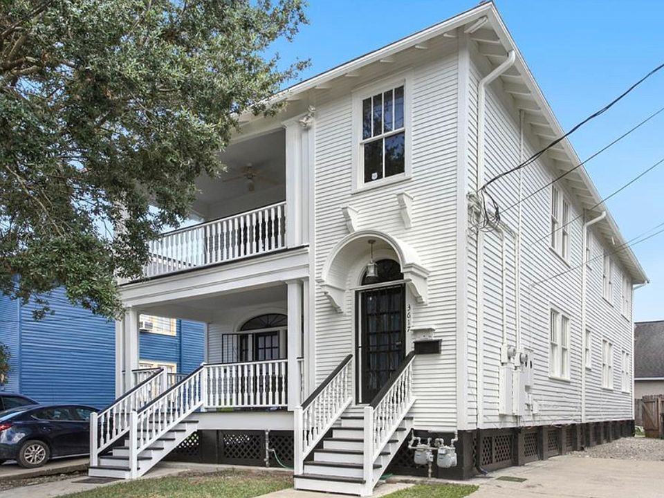 One unit per floor; first floor is available for rental. Separate entrance and driveway.
