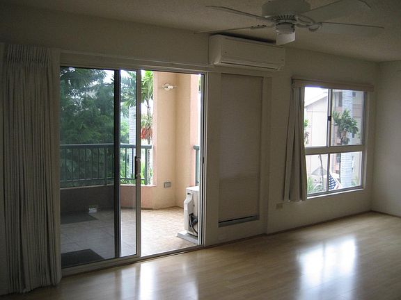 Partial view of balcony and living room