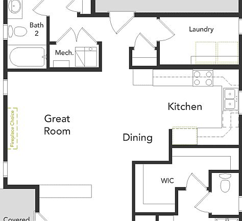A layout of the Azalea floorplan