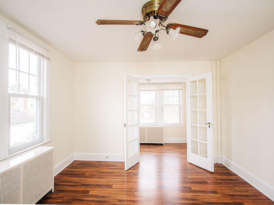 Hardwood floors and light-filled living area
