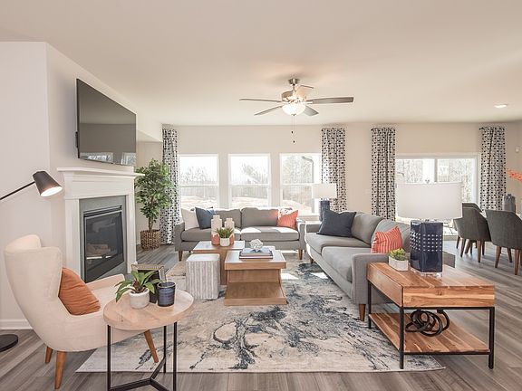 Gather friends for gameday or spend nights around the fireplace.
