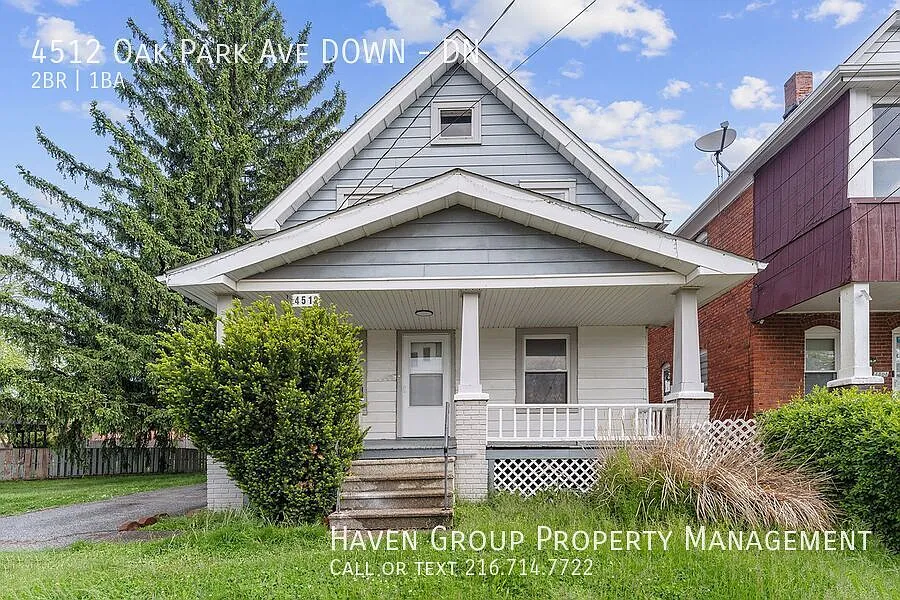 4512 Oak Park Ave| DN, Cleveland, Ohio, 44109 - Spacious 2-bed 1-bath multi-family home! — Photo 1