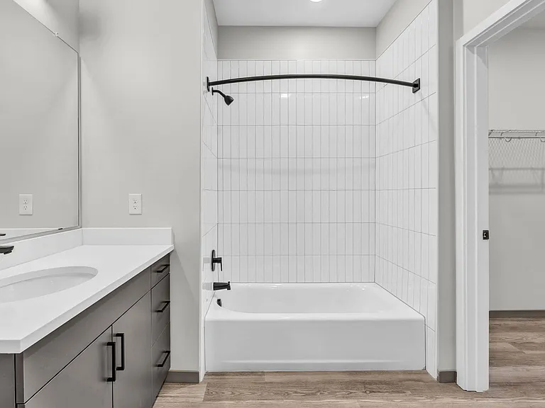 Bathroom with Shower and Tub Combination