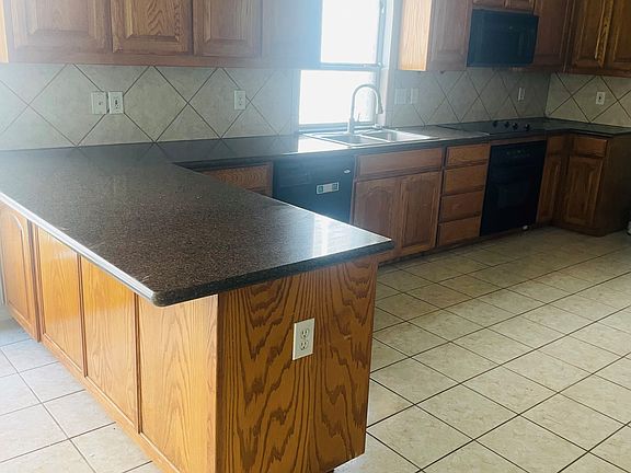 kitchen with granite countertops