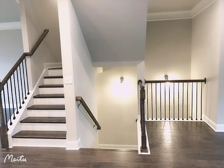 Staircase from kitchen