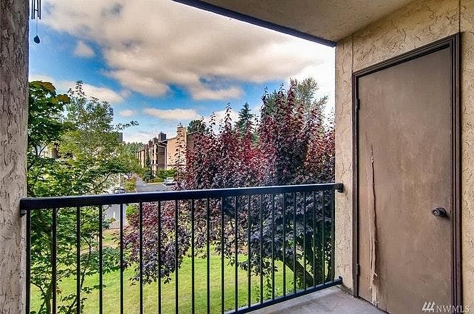 porch with storage and view