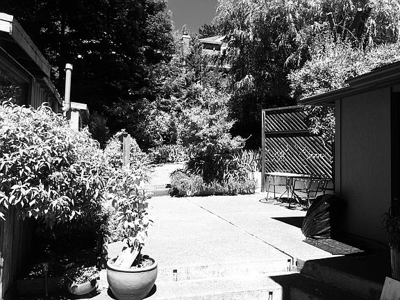 Communial patio and grass