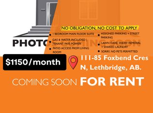 85 Foxbend Cres N #111, Lethbridge, AB T1H5T4