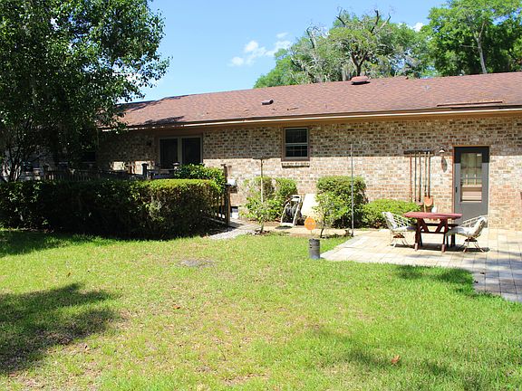 Large private backyard
