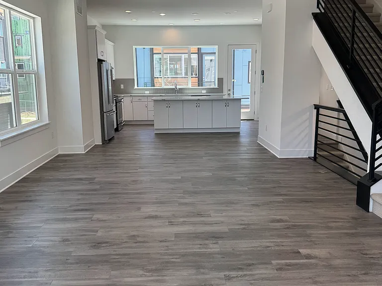 open floor plan living room