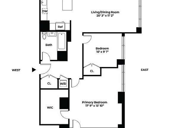 2nd image of 322 W 57th St APT 36K