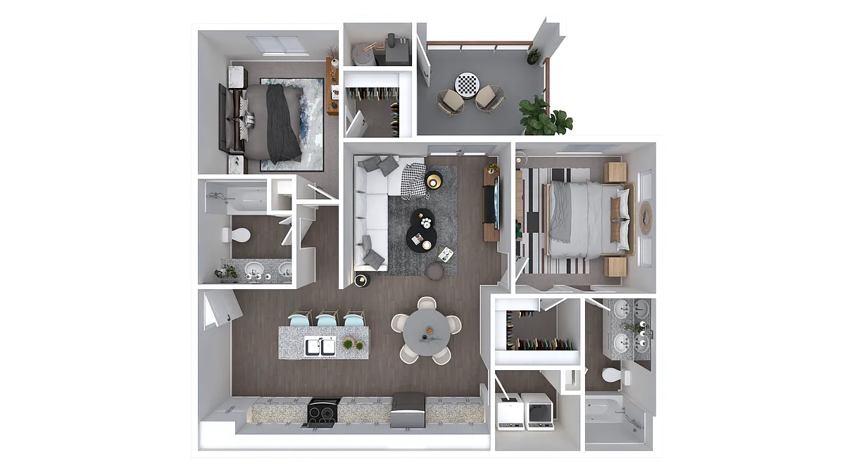 Floor plan 2X2-1075A