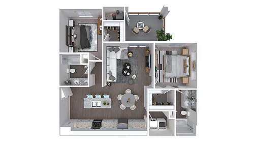 Floor plan 2X2-1075A