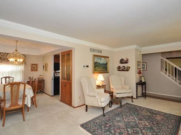 Open living/dining room