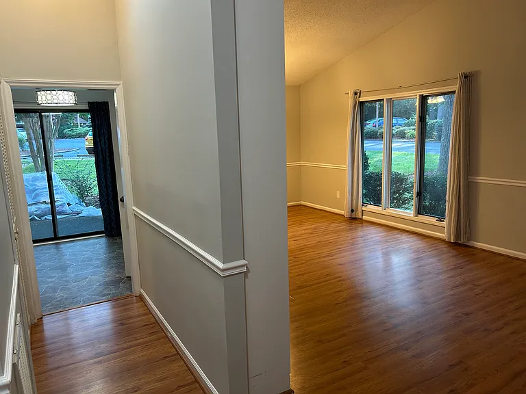 Entry hall and living room