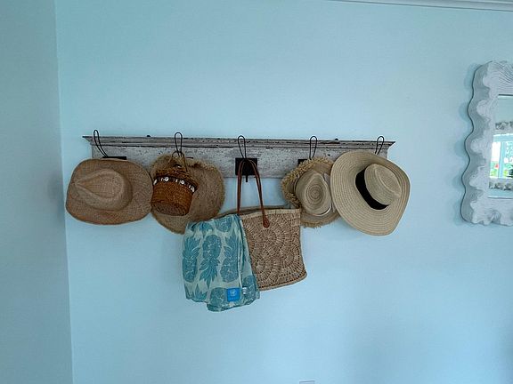 Somewhere to hang all of your beach totes!