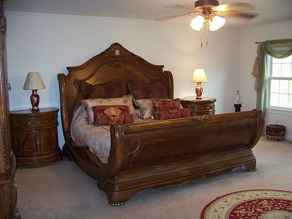 Master has large walk-in closet and spa