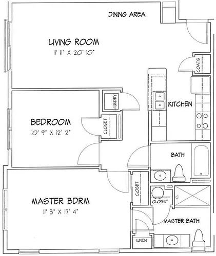 Floor plan 2BR-C