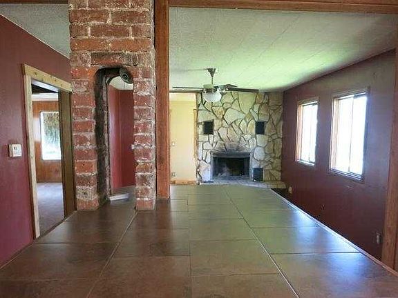 nice fireplace and hardwood floors