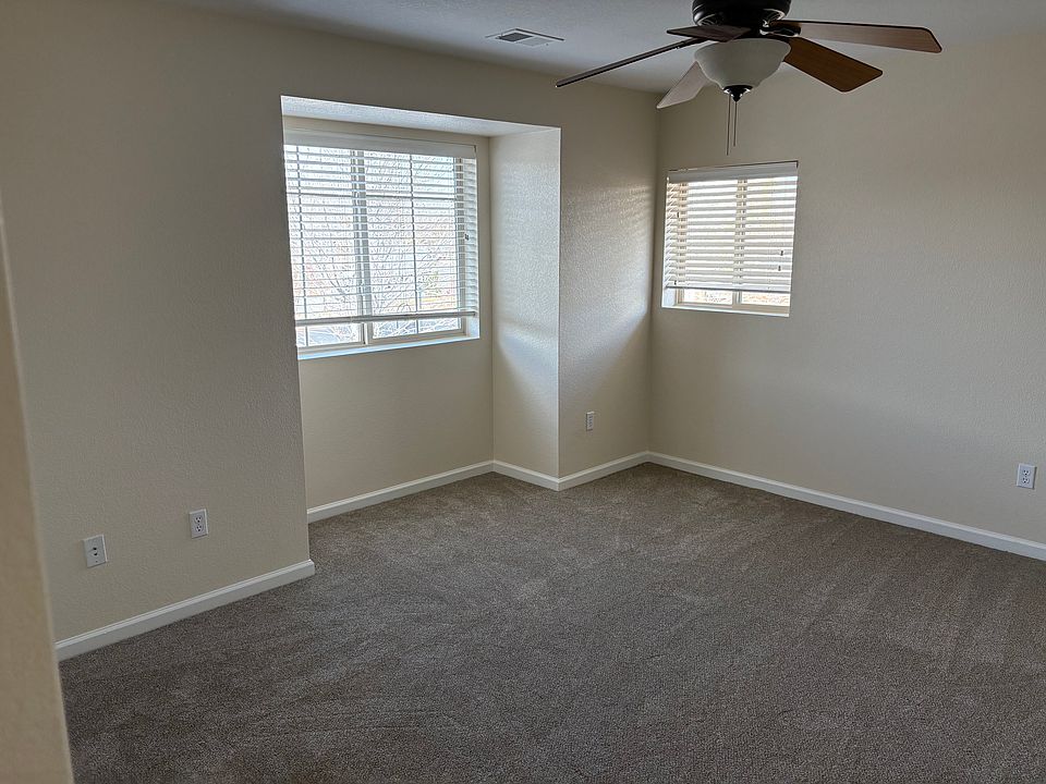 Bedroom area with north and east facing windows