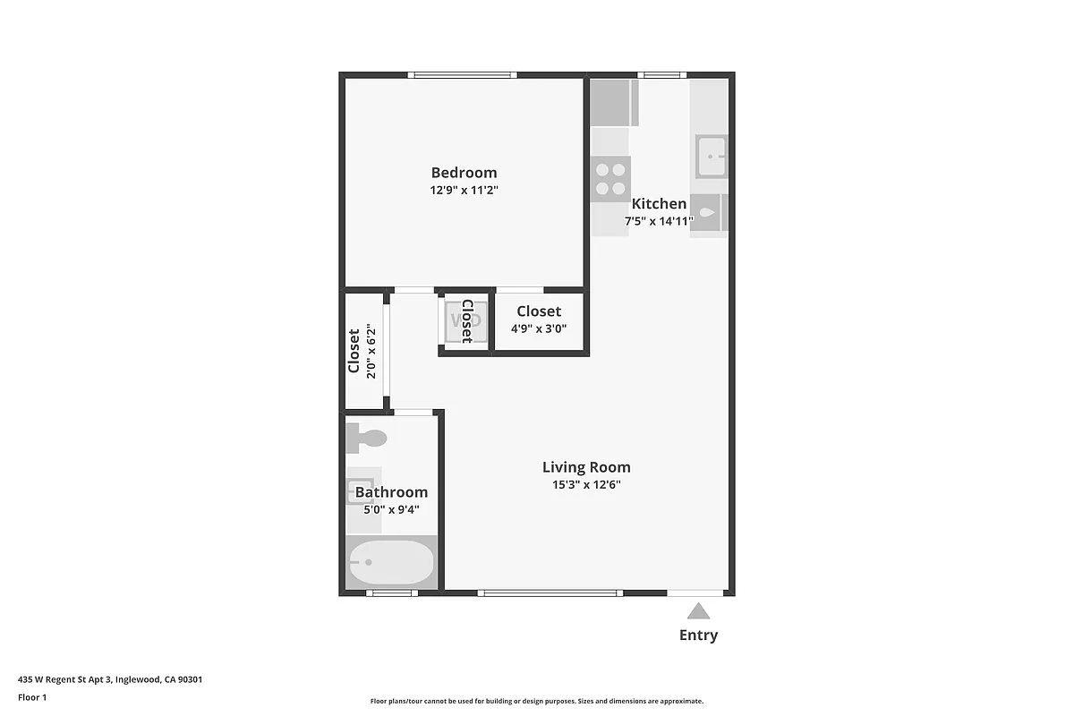 Floor plan 1BD1BA