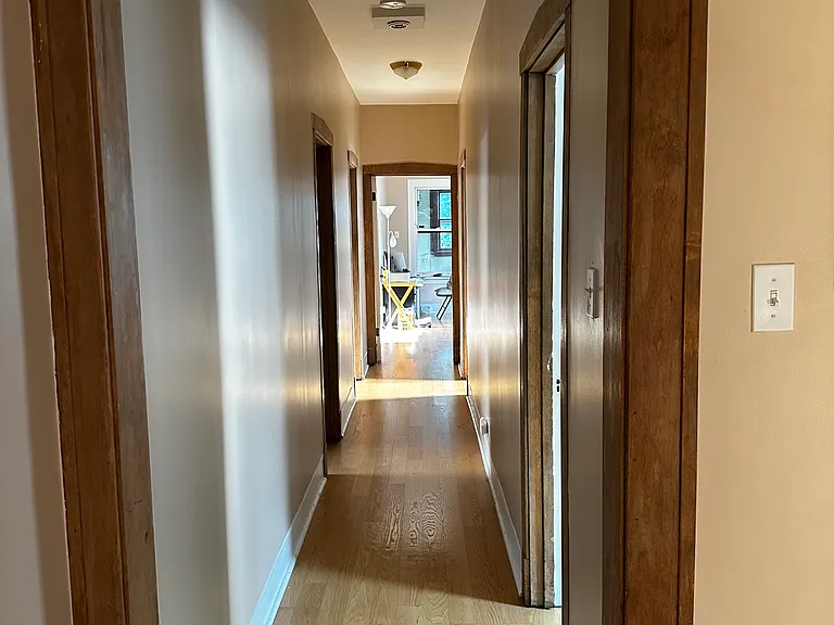 Hallway from the dining room to the living room