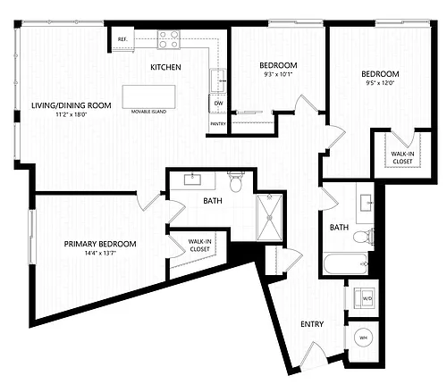 Floor plan C1-3X3