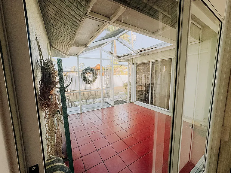 Small patio off primary bedroom