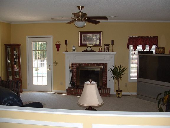 fireplace in living room